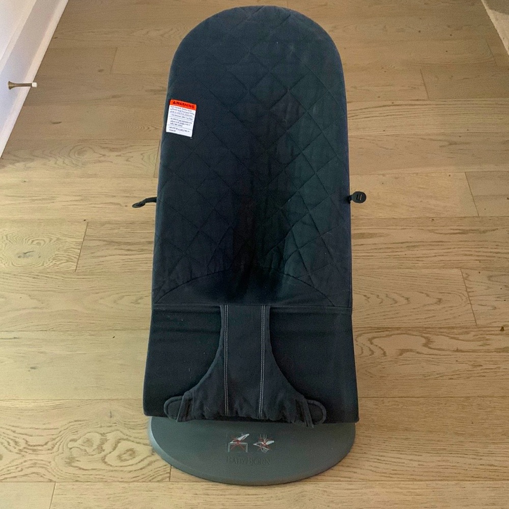 BabyBjorn Bouncer Bliss black Quilted Lightly Used